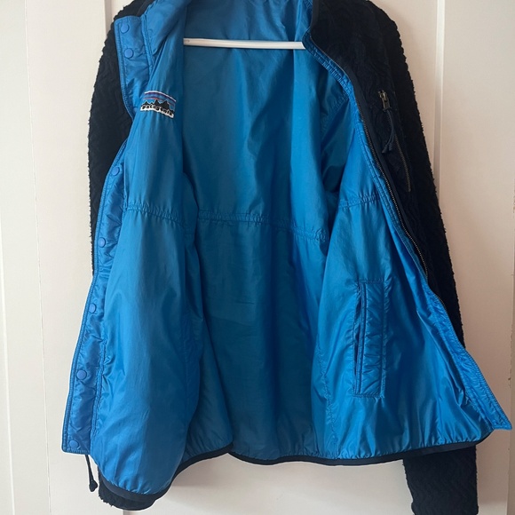 Patagonia Woolie Fleece Reversible Jacket Glissade Deep Pile 40th Anniversary - Picture 3 of 7